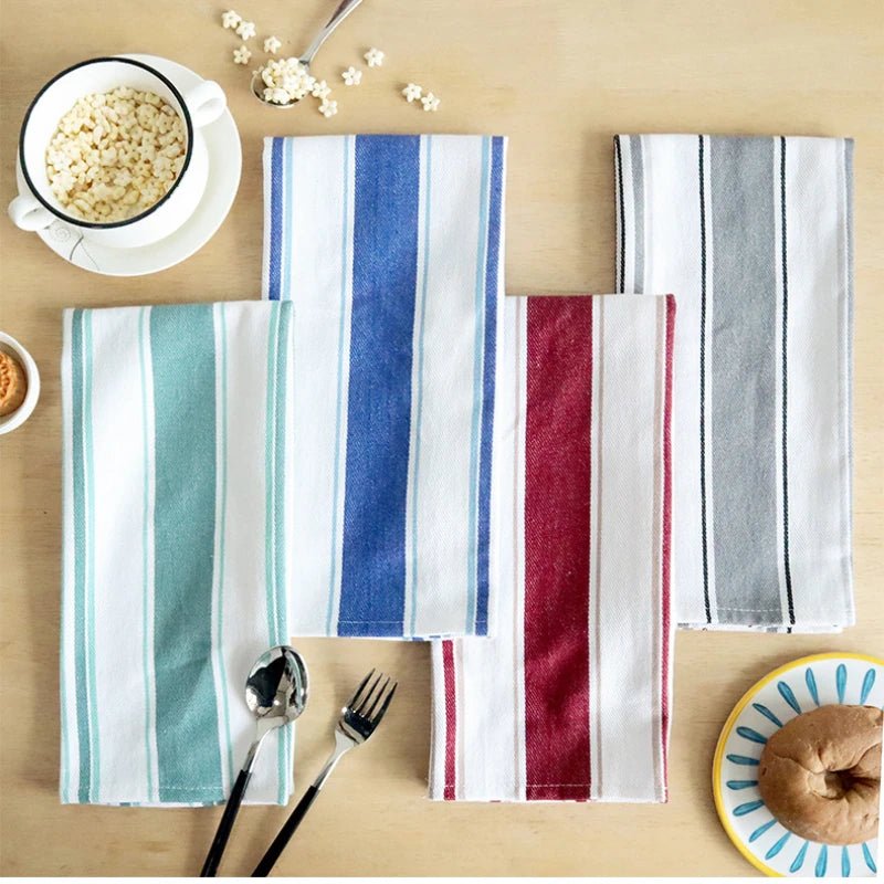 Torchon de Cuisine Rayé Tissé en Coton pour la Maison | Torchons à Thé Décoratifs - Prati - Kitchen