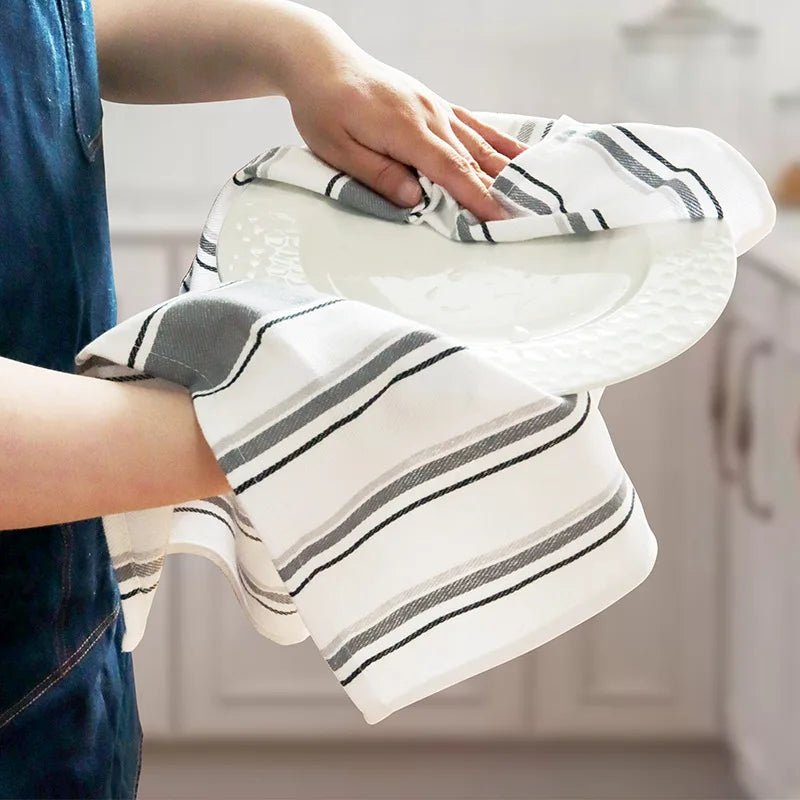 Torchon de Cuisine Rayé Tissé en Coton pour la Maison | Torchons à Thé Décoratifs - Prati - Kitchen