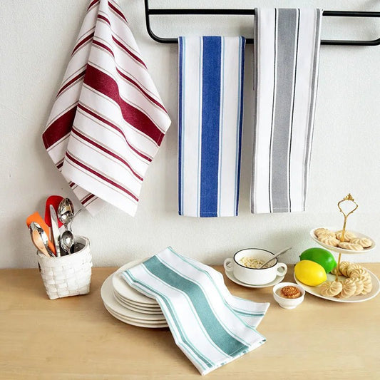 Torchon de Cuisine Rayé Tissé en Coton pour la Maison | Torchons à Thé Décoratifs - Prati - Kitchen
