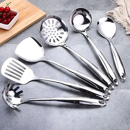 Ustensiles de Cuisine Premium en Acier Inoxydable - Résistant à la Chaleur - Prati - Kitchen