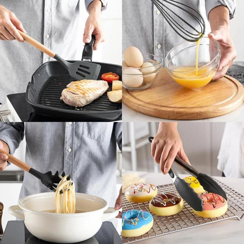 ustensiles en action en cuisine