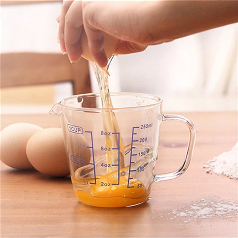 Verre Doseur 250/500ml en Verre Borosilicate (Résistant à la chaleur et Micro - ondes) - Prati - Kitchen