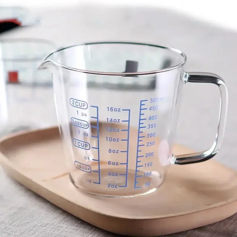 Verre Doseur 250/500ml en Verre Borosilicate (Résistant à la chaleur et Micro - ondes) - Prati - Kitchen