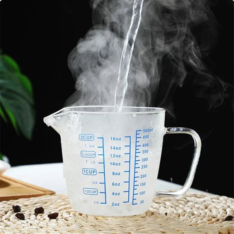Verre Doseur 250/500ml en Verre Borosilicate (Résistant à la chaleur et Micro - ondes) - Prati - Kitchen