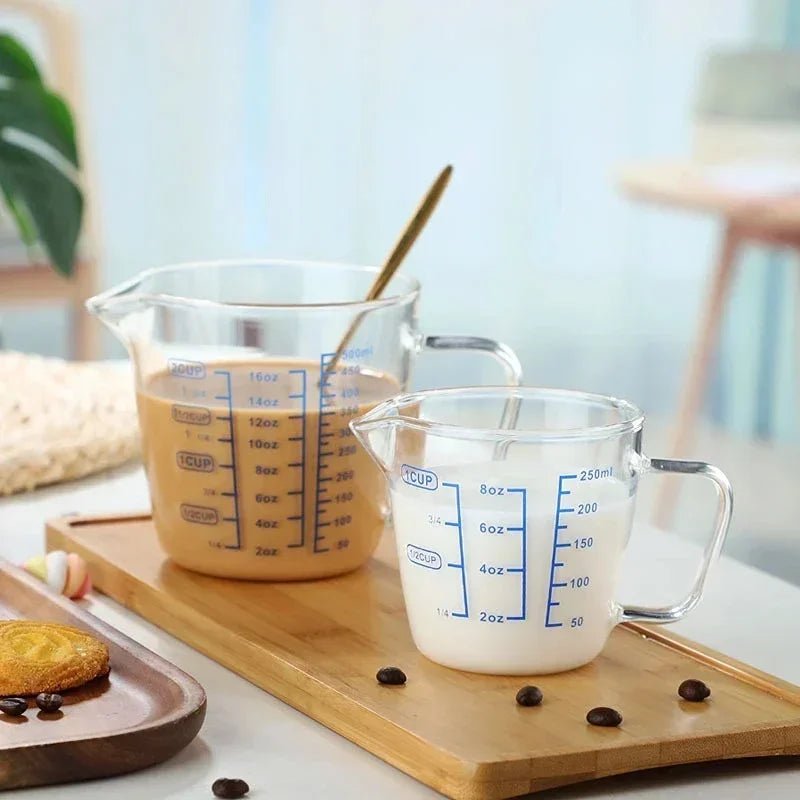 Verre Doseur 250/500ml en Verre Borosilicate (Résistant à la chaleur et Micro - ondes) - Prati - Kitchen