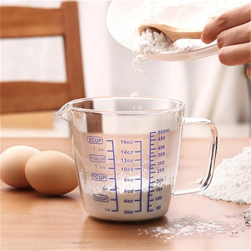 Verre Doseur 250/500ml en Verre Borosilicate (Résistant à la chaleur et Micro - ondes) - Prati - Kitchen