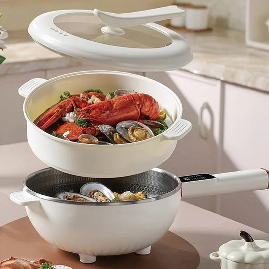 Wok électrique multifonction et cuiseur vapeur - Prati - Kitchen