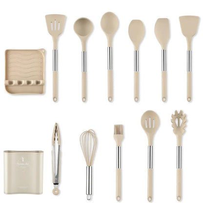 13 pièces d'ustensiles silicone