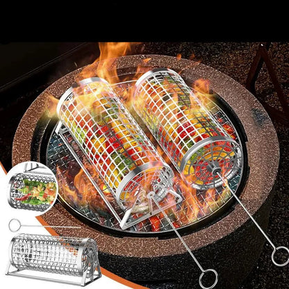 2 grilles sur le feu