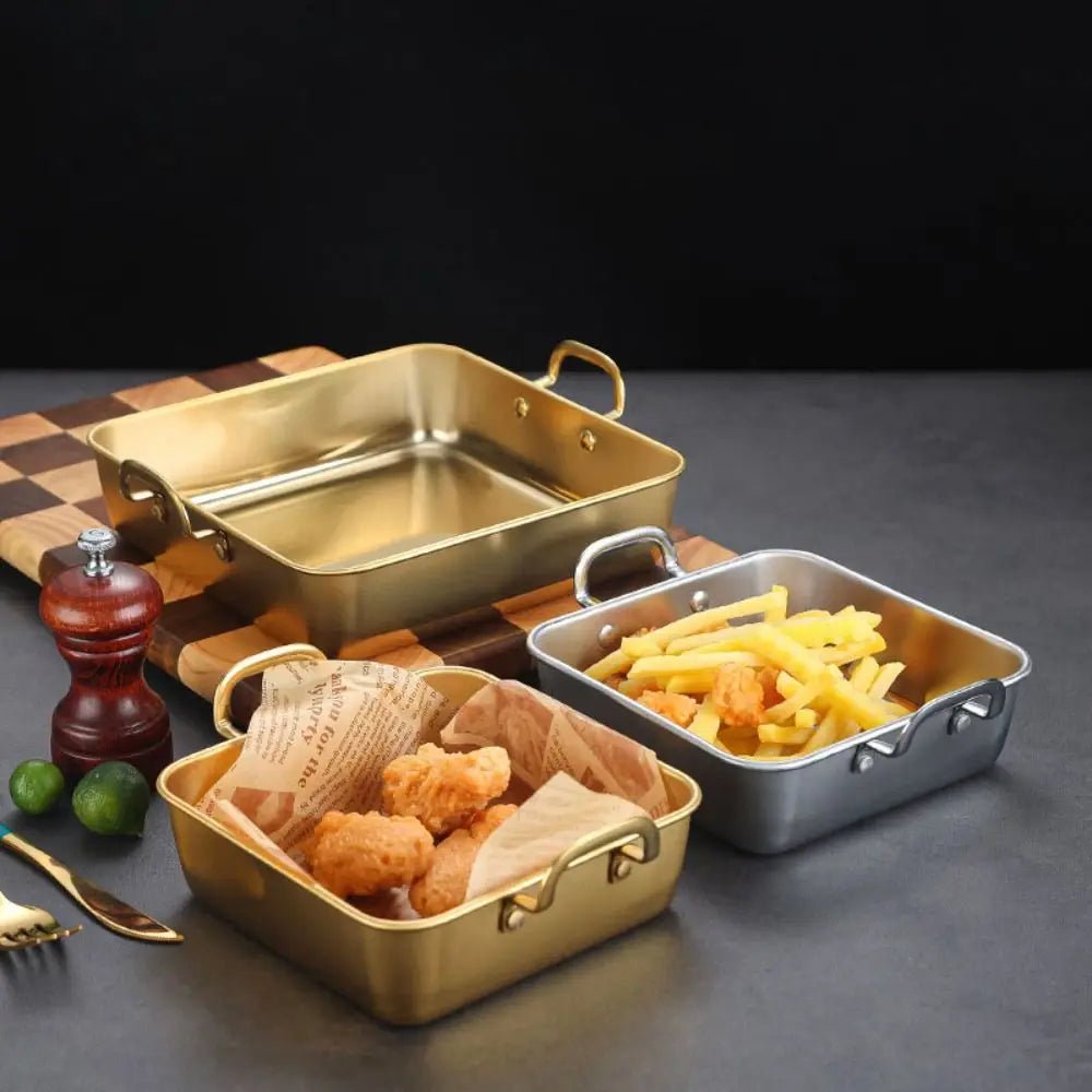3 plats à four inox exposer