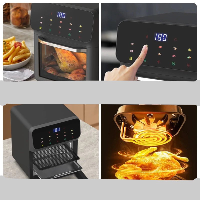 Air - fryer - four - acier - inoxydable - 10l - interface - intuitive