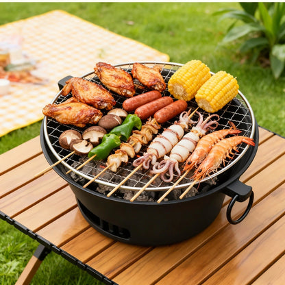 Barbecue - portable - fonte - 23cm