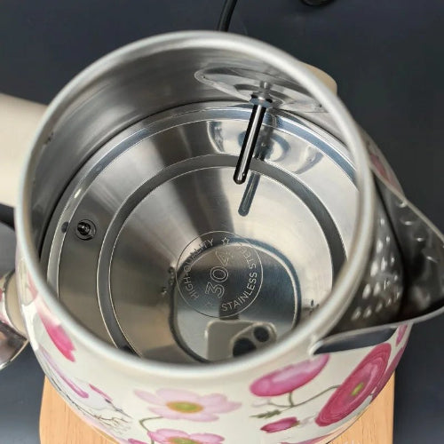 Bouilloire - inox - fleurs - 1.7l - conception
