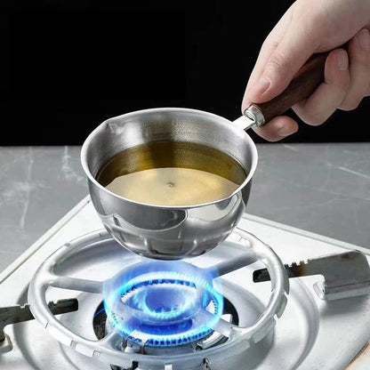 CASSEROLE- À- HUILE- CHAUDE- POUR- ARROSAGE  : sur- feux