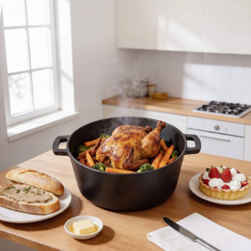 Cocotte - en - fonte - 30cm - cuisson - four