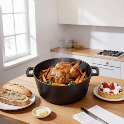 Cocotte - en - fonte - 30cm - cuisson - four