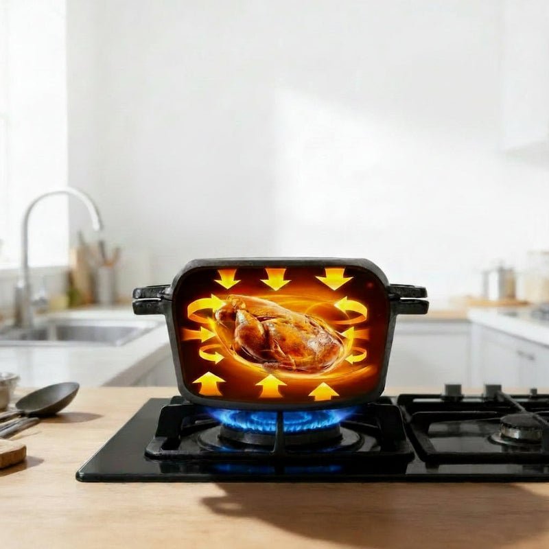 Cocotte - en - fonte - 30cm - feux - gaz