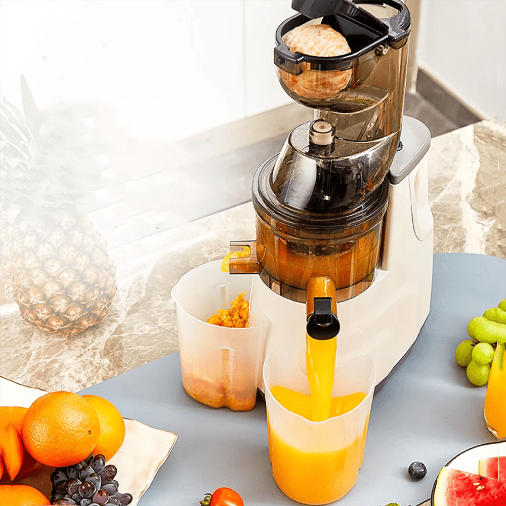 Extracteur - de - jus - de - fruits - et -légumes - avec - jus - et - pulpe