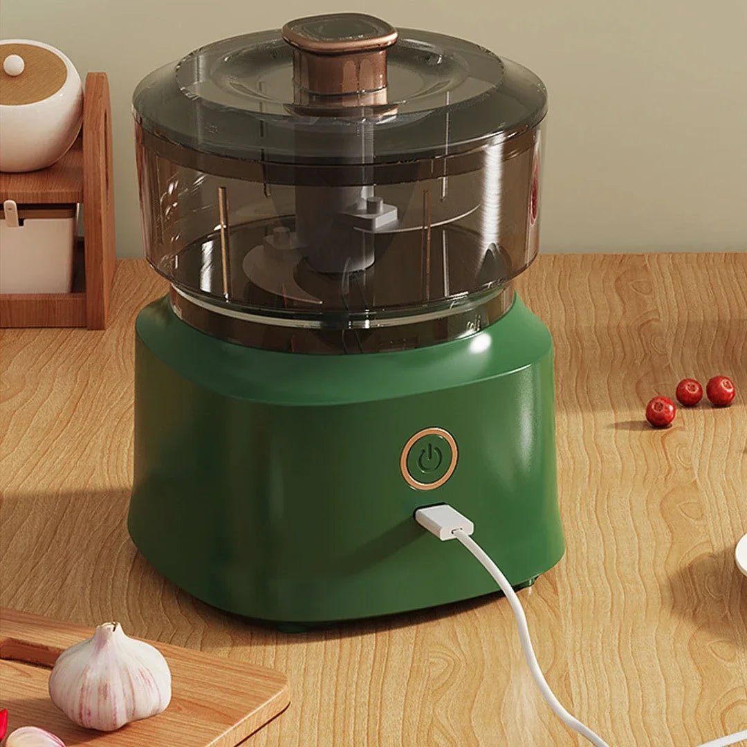 Hachoir Électrique - Sans Fil - USB - 350ml - Ultra Puissant | Viande, Ail et Purée - Bébé :