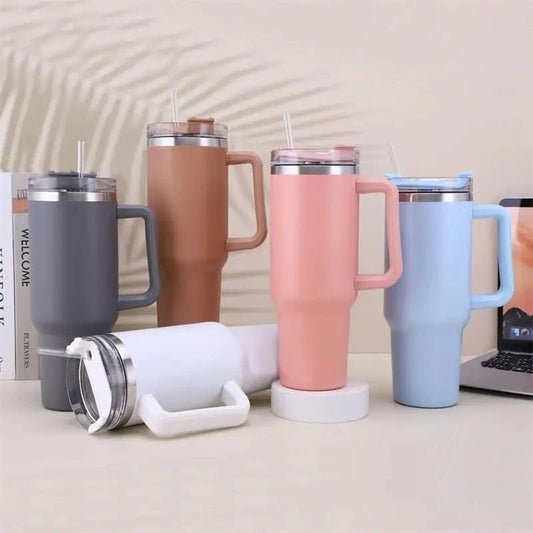 Mug - isotherme - en - acier -inoxydable - avec - paille