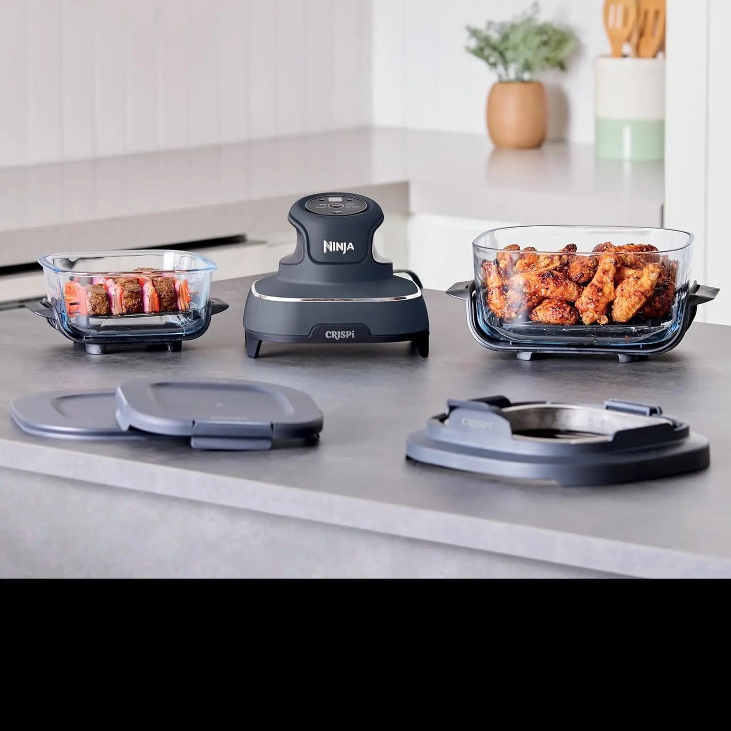 Ninja Crispi 4 - en - 1 - Four à Air Chaud pour Cuisson, Gril, Rôtissage, Friture à l'air : parties - amovible