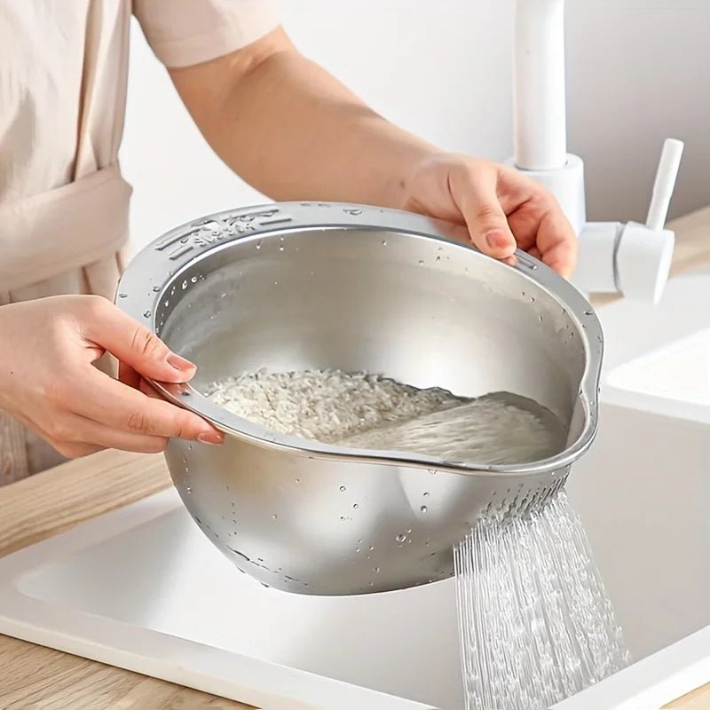 Passoire lavage riz inox