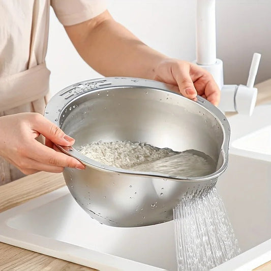 Passoire lavage riz inox