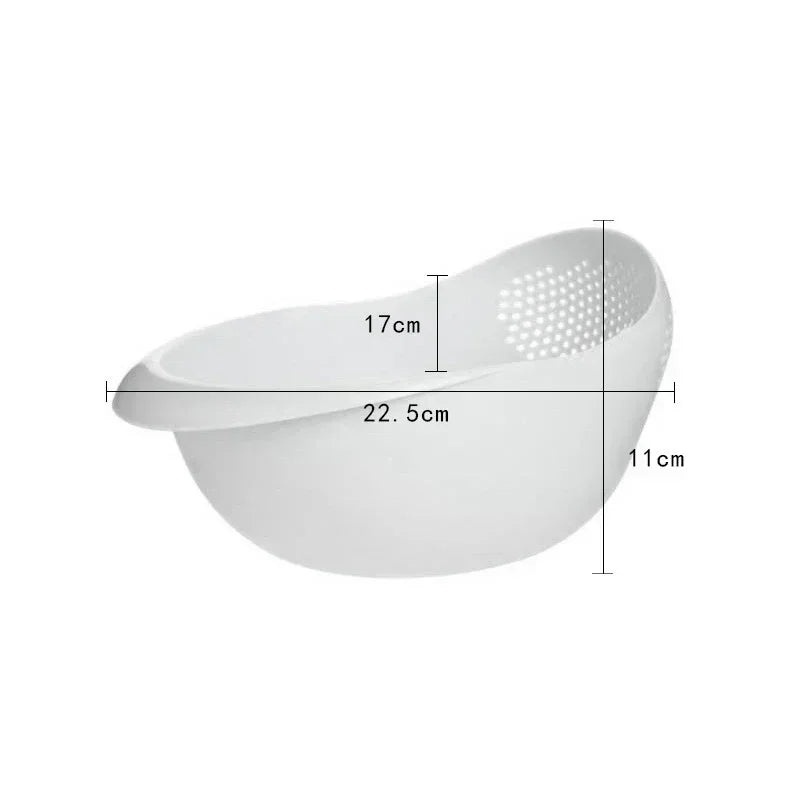 Passoire multifonctions avec bol de lavage :blanc tailles