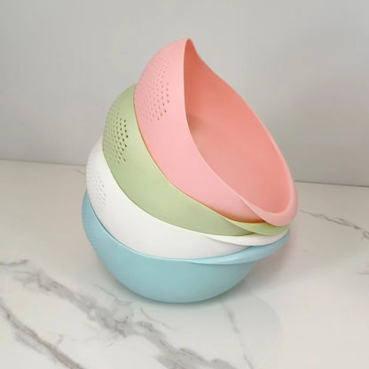Passoire multifonctions avec bol de lavage : les 4 couleurs