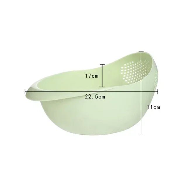 Passoire multifonctions avec bol de lavage : vert tailles