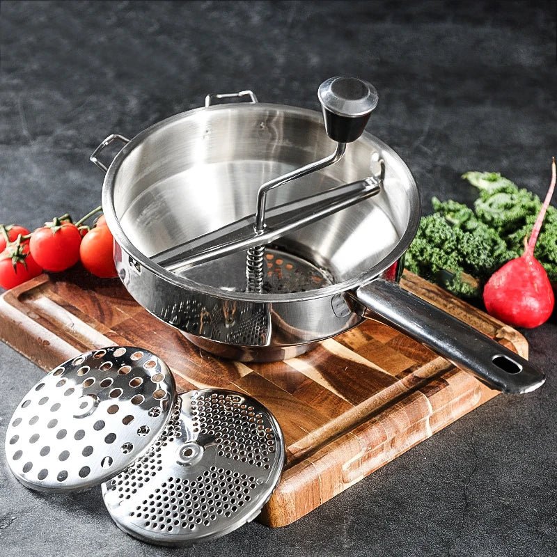 Presse-purée - inox - à - spirale