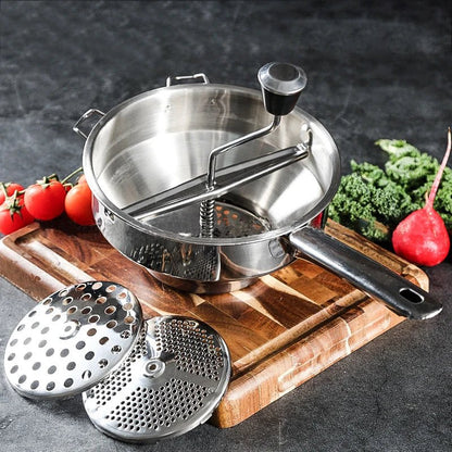 Presse-purée - inox - à - spirale