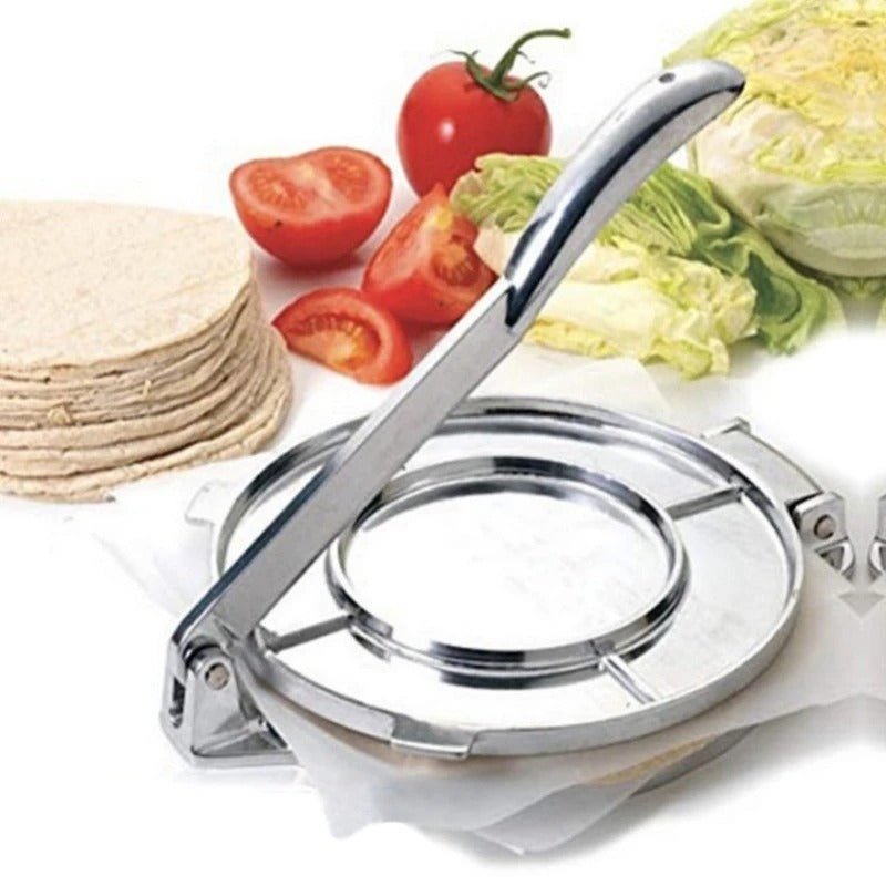 Presse - à - tortilla - antiadhésive - avec - une - grande - portion - de - tortillas
