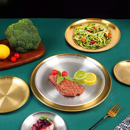 assiette inox