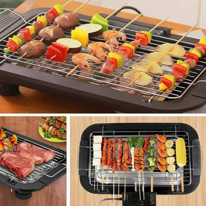 Appareil barbecue électrique 2000w acier inoxydable - Prati-Kitchen