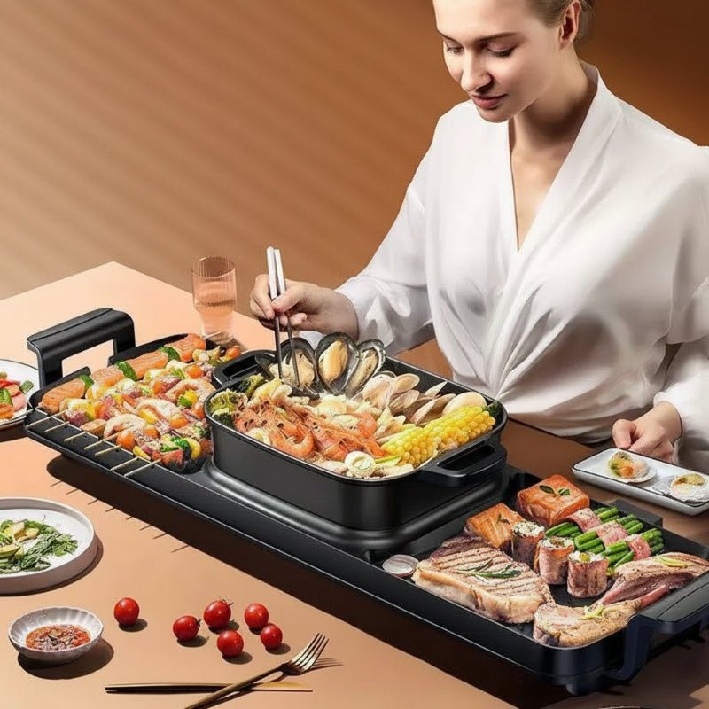 Appareil fondue et barbecue électrique - Prati-Kitchen