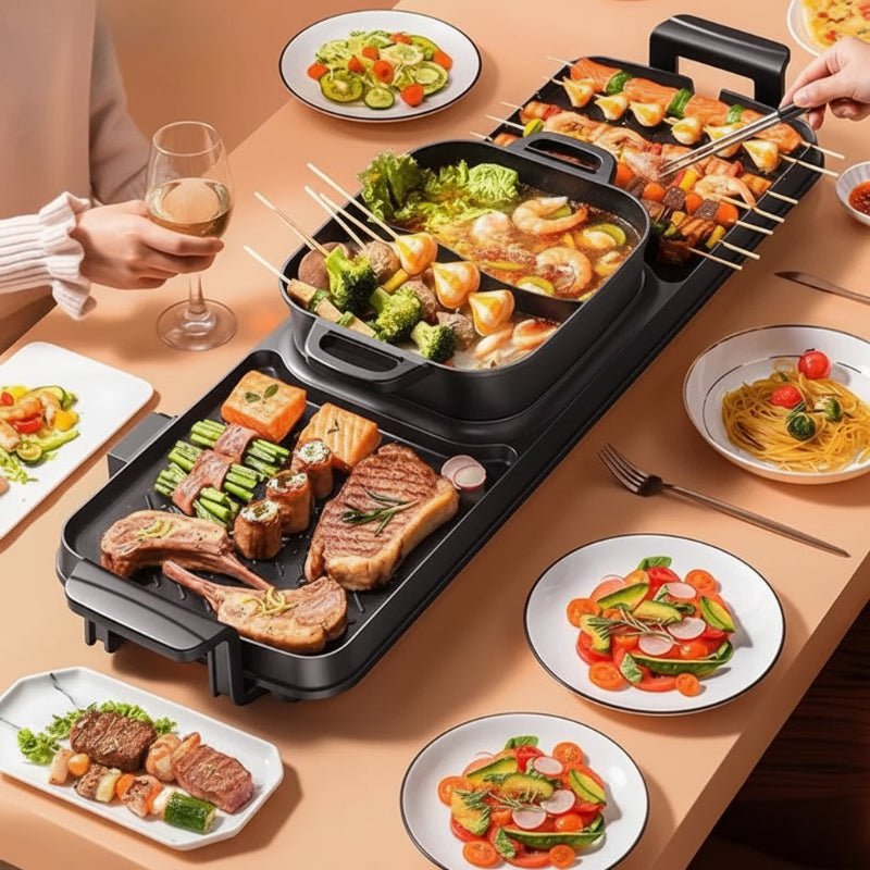 Appareil fondue et barbecue électrique - Prati-Kitchen