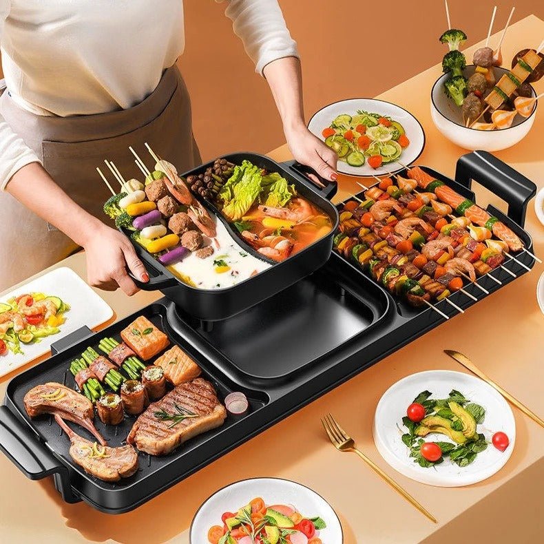 Appareil fondue et barbecue électrique - Prati-Kitchen