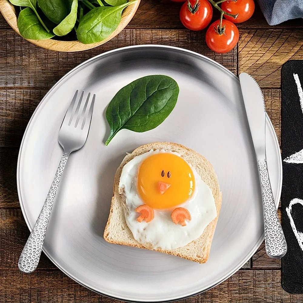 Assiette ronde acier inoxydable 304 double paroi - Prati - Kitchen