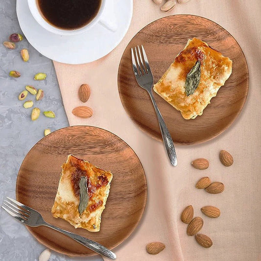 Assiette ronde bois de jujubier 20 cm finition naturelle - Prati - Kitchen