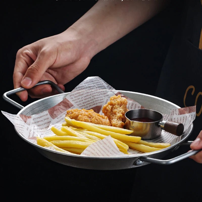 assiette vintage en inox industriel - Prati - Kitchen