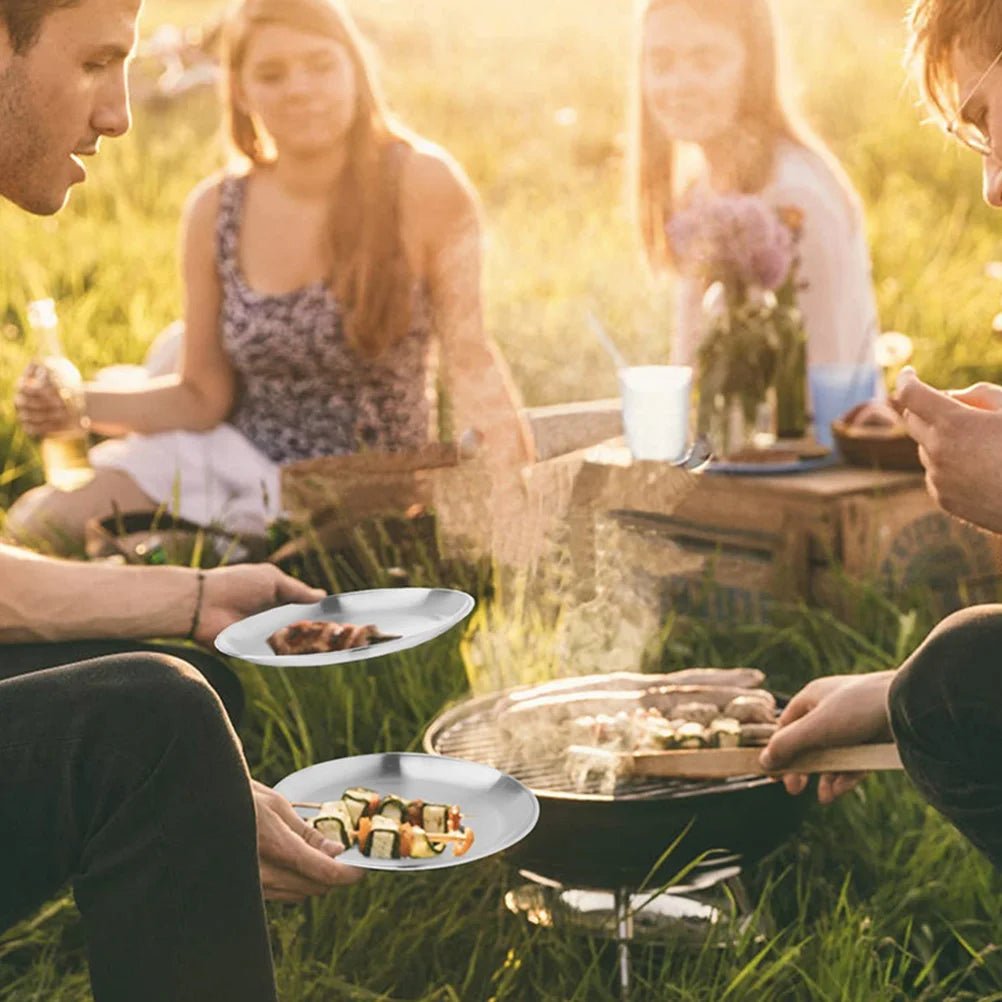 assiettes en camping