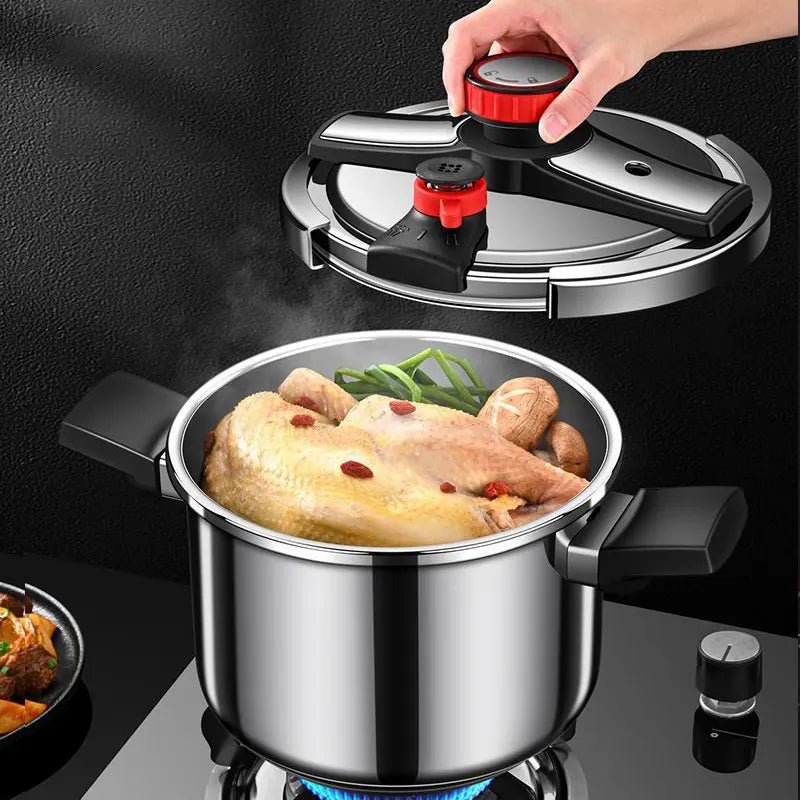 Autocuiseur Pro Inox 304 4L/6L/8L à Induction | Contrôle 3 Niveaux de Pression | Sécurité Garantie - Prati - Kitchen