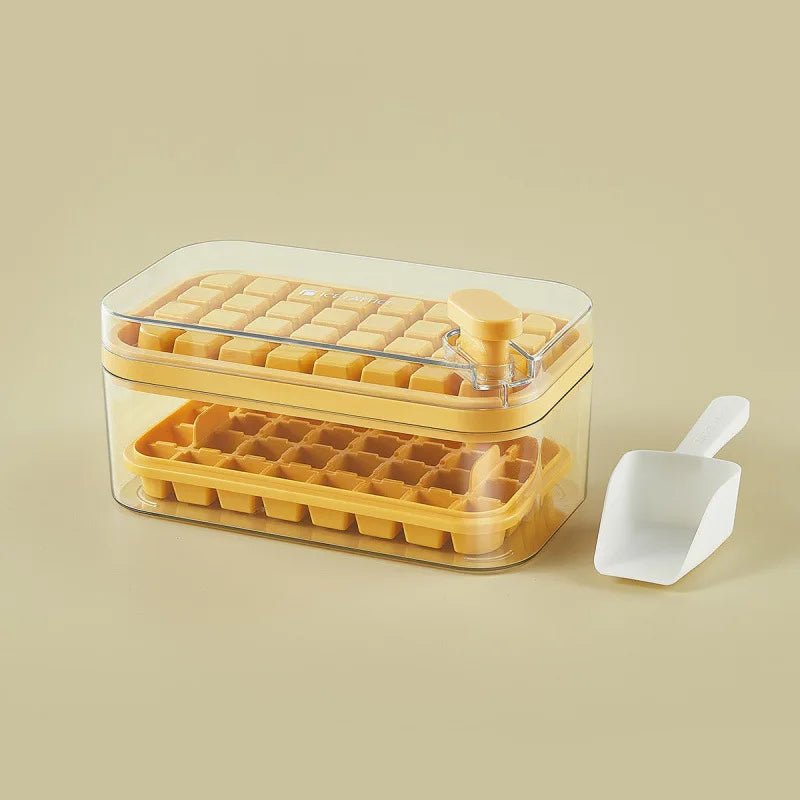 bac à glaçons jaune double
