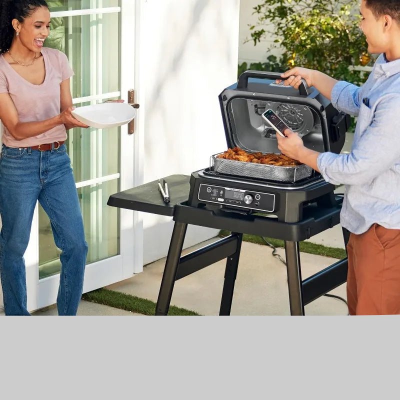 barbecue Ninja Woodfire Pro XL 7 en 1 - gril extérieur et fumoir électrique - Prati - Kitchen