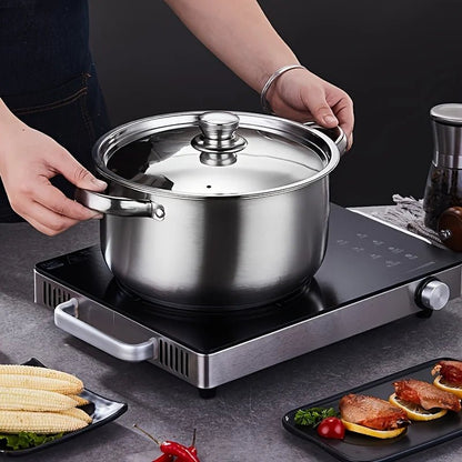 Batterie de Cuisine 4 Pièces Inox 18/10 Professionnel – Grande Capacité, Tous Feux (Induction) - Prati - Kitchen