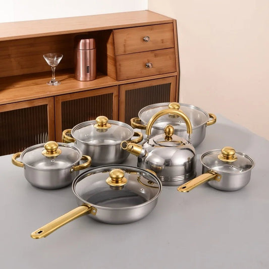 batterie de cuisine en inox - Prati - Kitchen