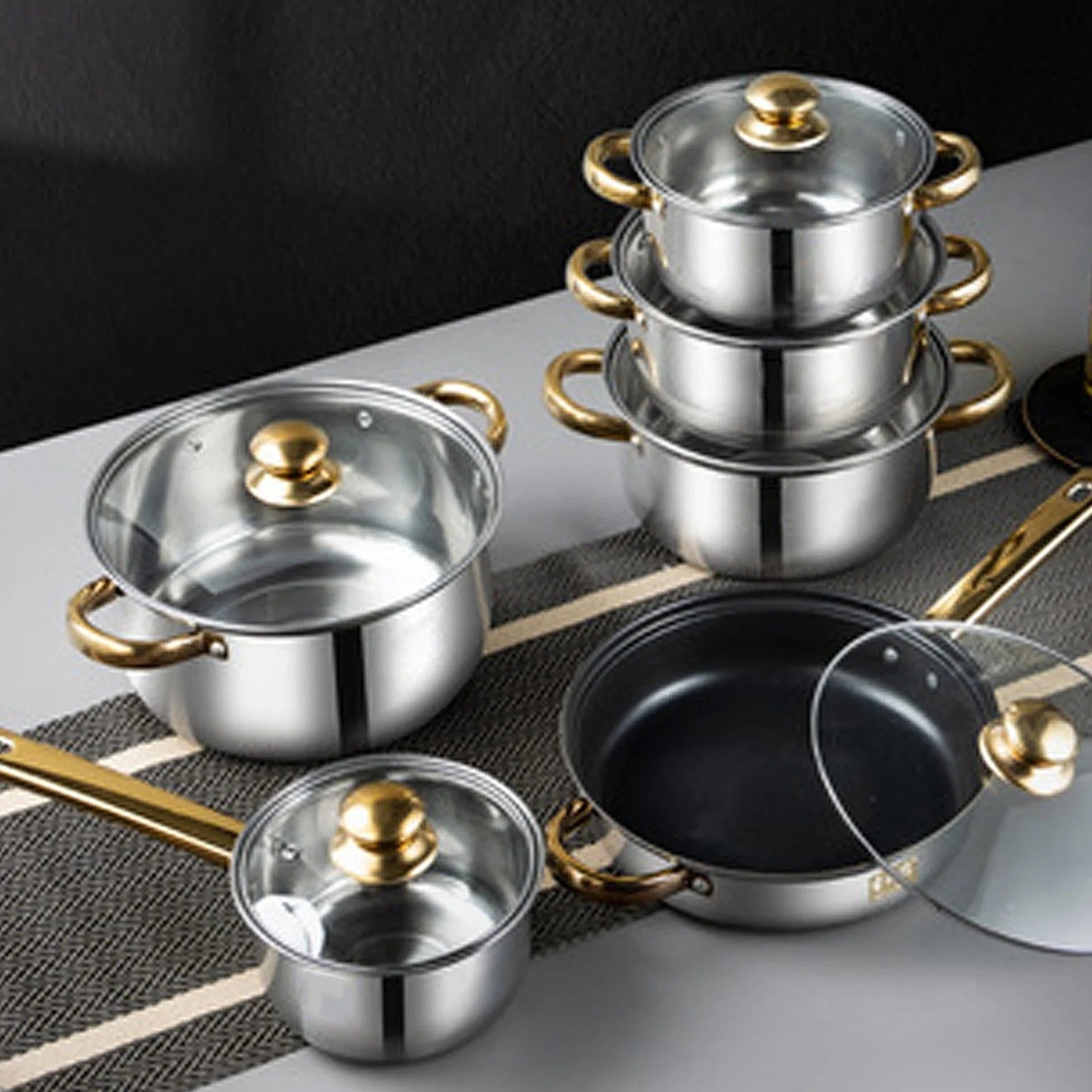 batterie de cuisine en inox
