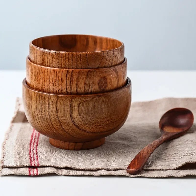 bol- en- bois- de- jujube- artisanal : 3 pièces