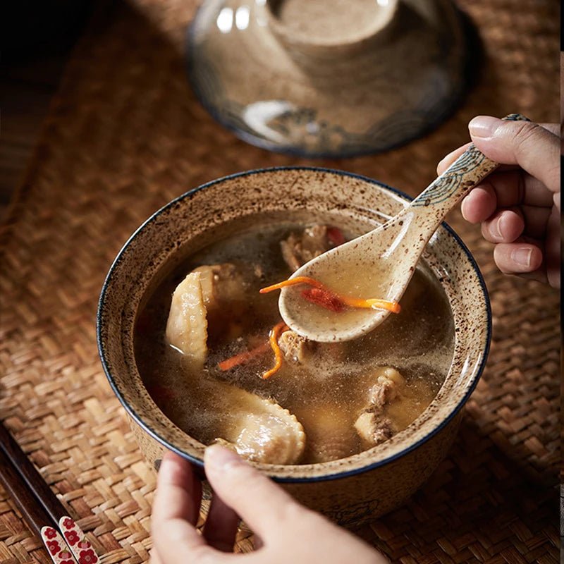 bol à ramen en céramique avec couvercle - Prati - Kitchen